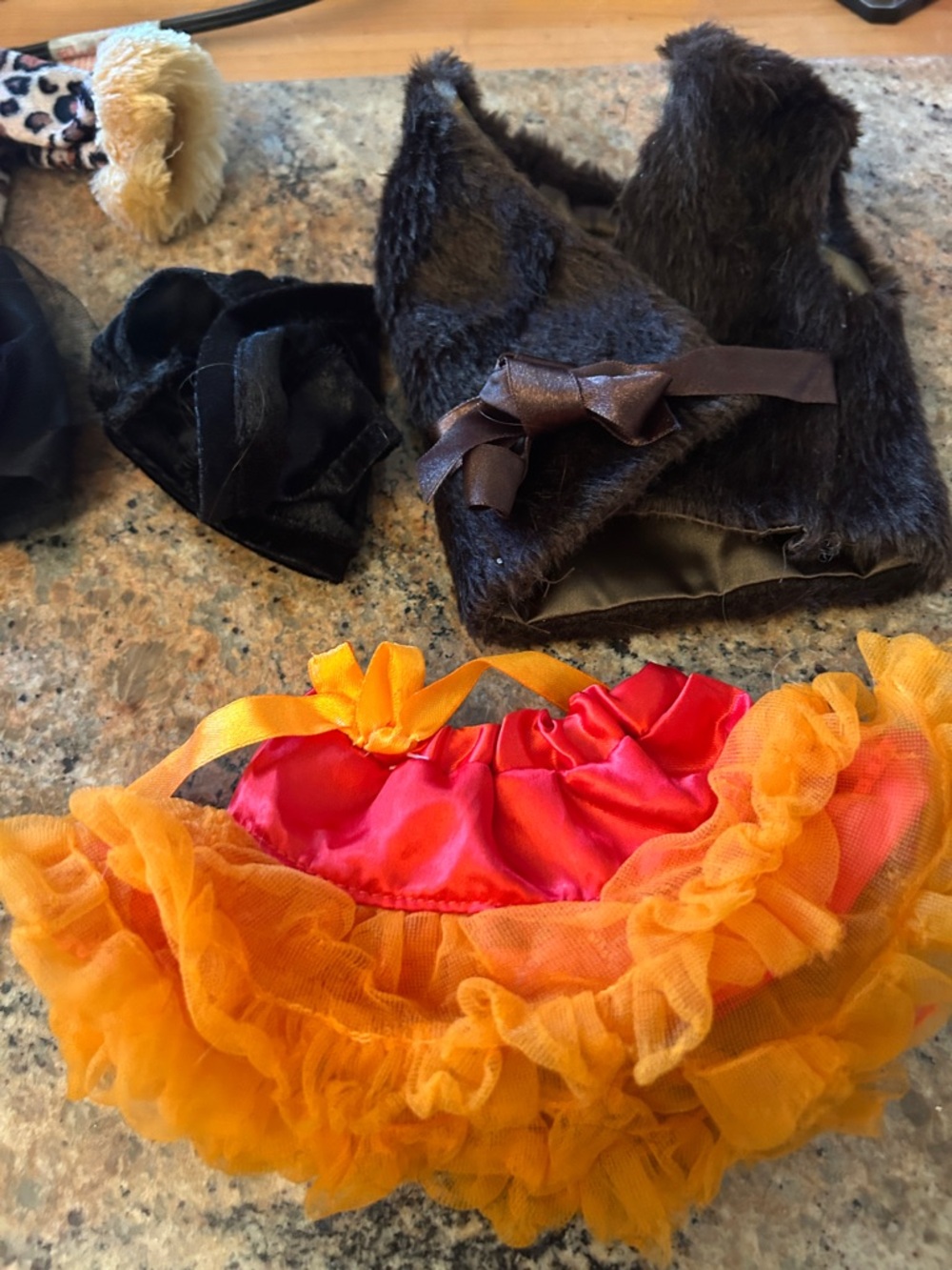 Colorful Doll Clothes Bundle - Yellow Skirt & Pink Orange Tutu - Picture 7 of 10